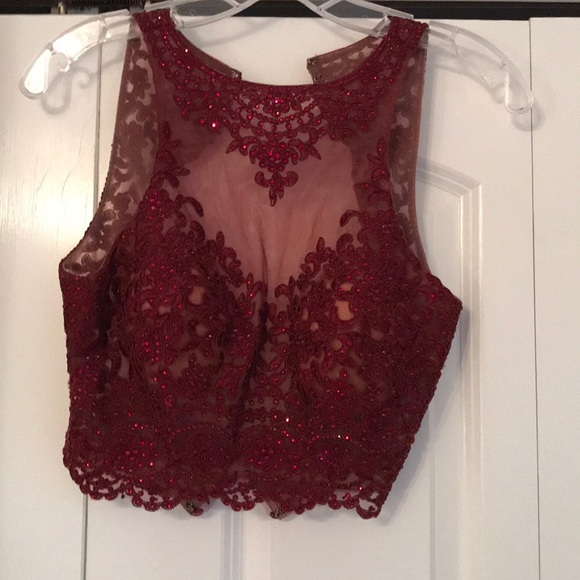 Prom Dress Color - wine -burgady - Picture 3 of 7